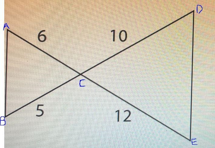 What Postulate or theorem proves that these triangles are similar?-example-1