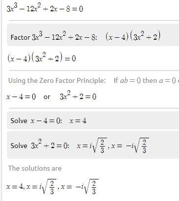 Factor 3z3 + 2z – 12z2 – 8 by grouping. 3z3 + 2z – 12z2 – 8-example-1