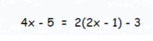 Check, whether the following equation has exactly onesolution or infinitely many solution-example-1