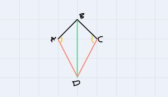 prove the kites have a pair of congruent opposite angles given kits is a kiteprove-example-1