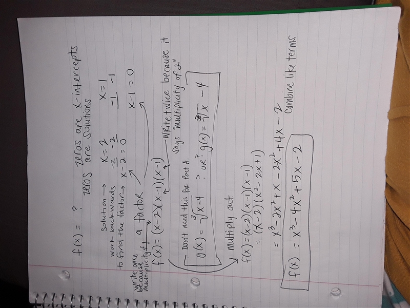 Let f (x) be a polynomial function with a zero of multiplicity of 1 at 2 and a zero-example-1