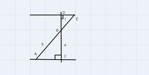 In this diagram, lines AC and DE are parallel, and line DC is AC || DE, DC I DE, DC-example-1