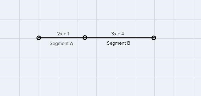 Two segments are combined. The first segment has a length 2X +1. The second segment-example-1