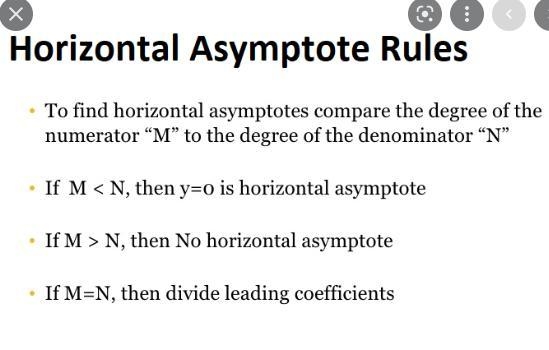 Find the horizontal asymptote of the graph of the rational function. y = x^2 + 6 ———— 4^2 - 7 Identify-example-1