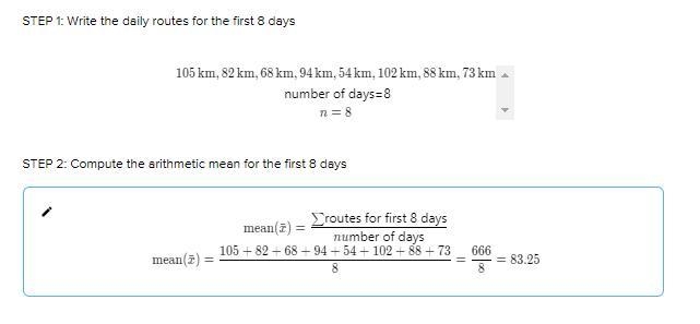 Alice wants to go on a bike vacation for 14 days.Her goal isto cover an average distance-example-1