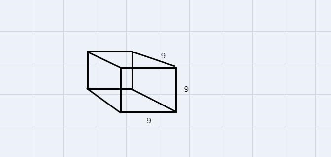 Maria has a cube-shaped box that measures 9 in along each Edge. can she fit 1,000 1- CUBIC-example-1