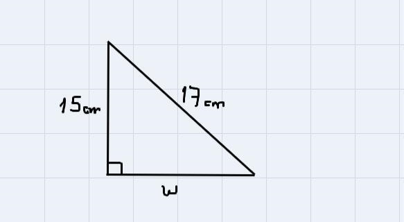 The pencil is 17 cm long in the height of the cup is 15 cm. What is the width of the-example-1