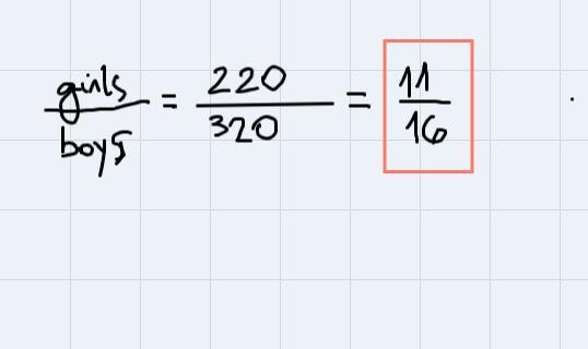 East High School has 540 students. There are 220 girls in the school. What is the-example-1