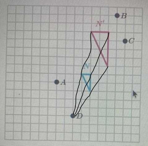 What is the center of the dilation ?Chose 1 answer ABCD-example-1