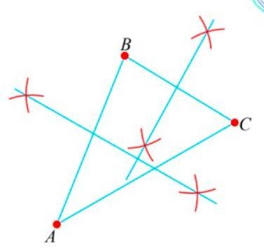 Pretend you are explaining how to circumscribe a circle about a triangle to your younger-example-1