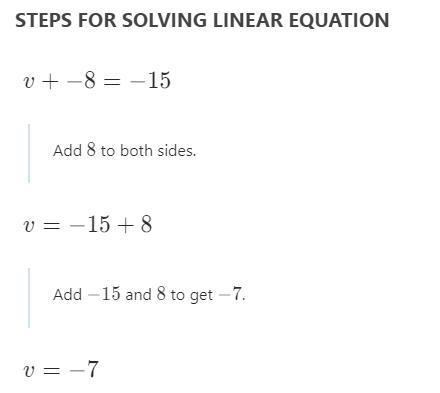 V+-8=-15 i need help-example-1