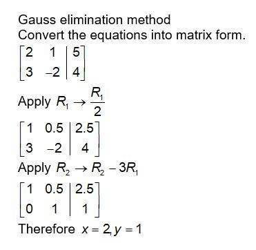 I only need help with the gauss elimination and back substitution, and cramers rule-example-1