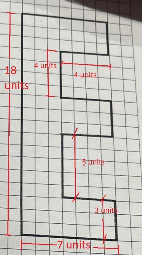 I need help with the letter e please I need to find the area and perimeter of it The-example-2