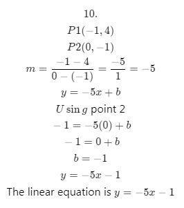 Writing linear equations (2,-2) and (0,-1)-example-3