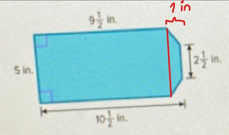 Find the area of the figure and write the mixed number in simplest form-example-1