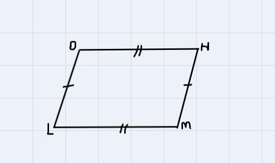 LMNO is a parallelogram. If NM = x + 27 and OL = 4x + 9, find the value of x and thenfind-example-1