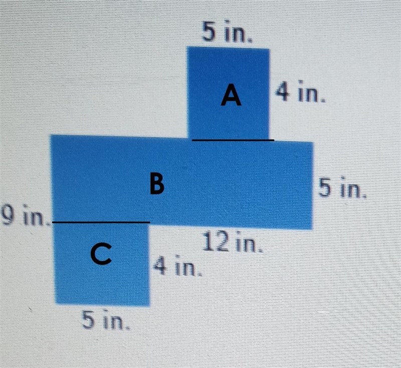 5in 4in 5in 12in 4in 5in 9in area of irregular figures-example-1