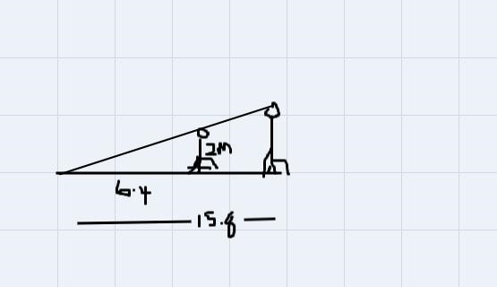 12/11 Similarity Word Problems (Remote Learning Day To estimate the height of a tree-example-1