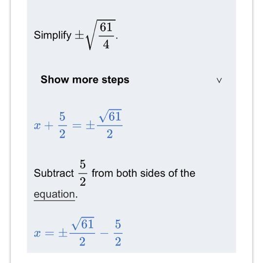 X²+5x-9=0 , solve by completing the square. ​-example-1