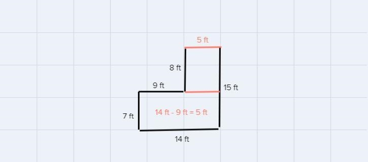 Find the perimeter of the figure below. Notice that one side length is not given.Assume-example-1