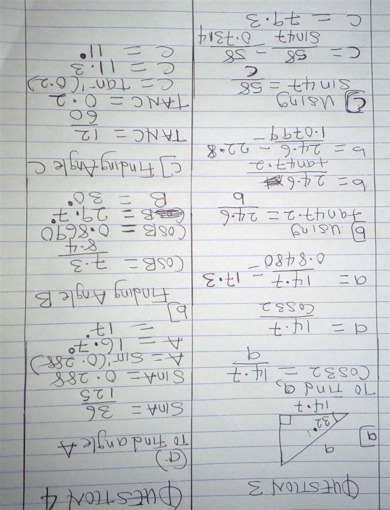 3. For each triangle, find the length of the labeled side.-example-1