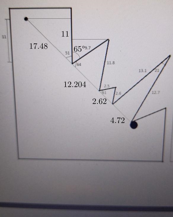 Find the length between the big circle and small circle.-example-2