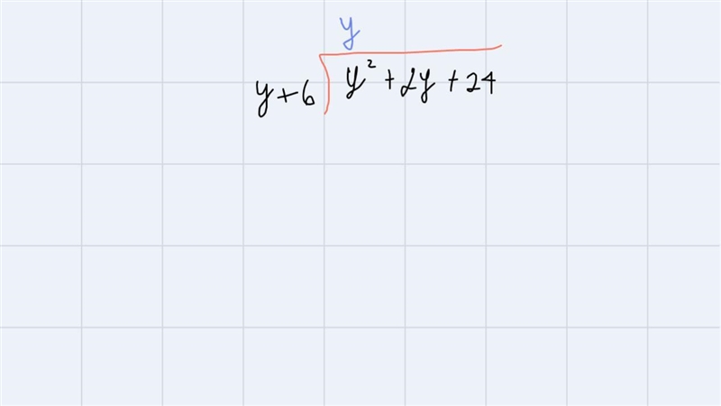 Y^2 +2y+24 / y+6 Long division-example-2