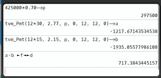 I’m stuck on a math problem. It’s asking.. You plan to purchase a house for $425,000 and-example-1