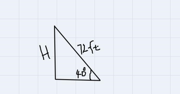 As shown in the diagram below, a building casts a72-foot shadow on the ground when-example-1