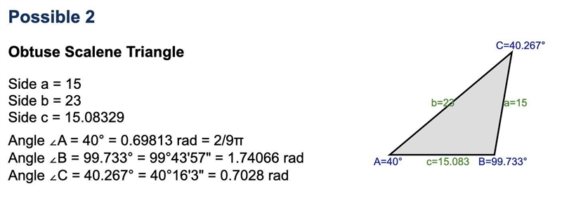 Find the missing side and angle measures in triangle ABC. Round your answers to the-example-2