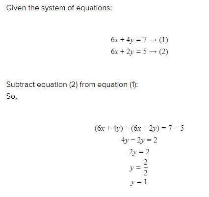 solve the system of equations using the elimation method. show your work. make sure-example-1