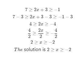 Your solution as an inequality in the box below,using "<="fors or &quot-example-1