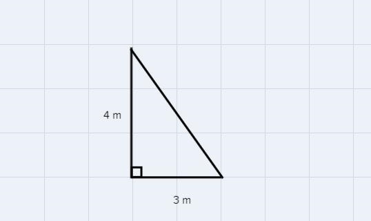 A right triangular pyramid has a 12-meter height and a base with legs that are 3meters-example-1