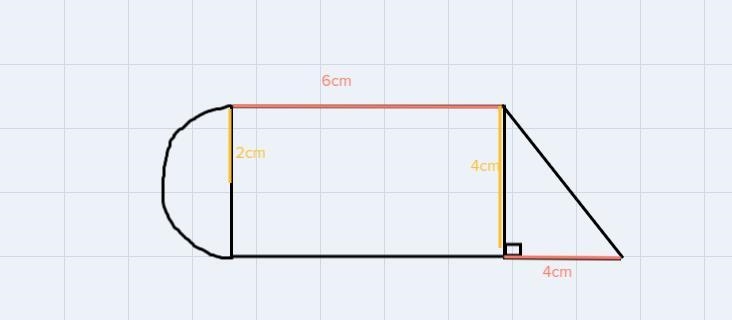 London use a semicircle rectangle and a right triangle to form the figure shown .which-example-1