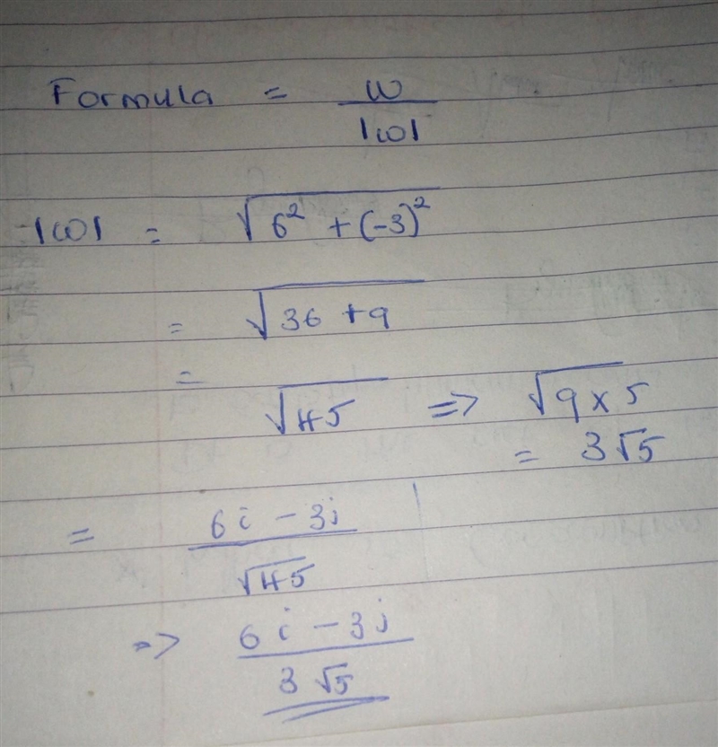 I need an answer in 5 minutes please! Find a unit vector in the direction of the given-example-1