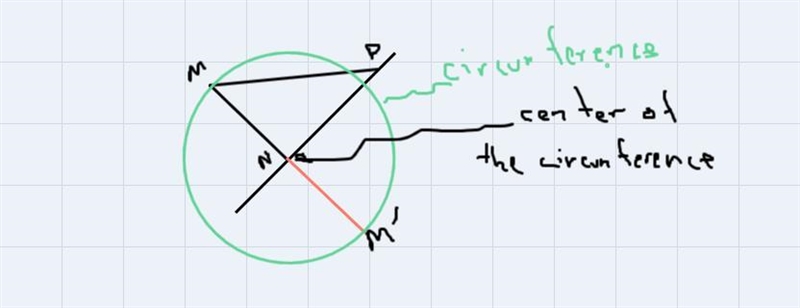 Right triangle MNP is shown below. Side NP lies on line t.-example-2