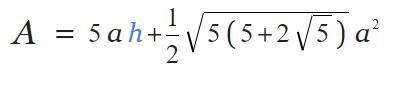 I need help with the work calculate the surface area of the figure-example-1