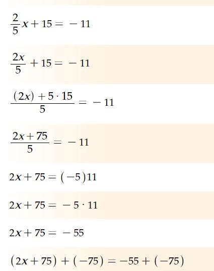 2/5x + 15=-11 (2 over 5x it’s a fraction plus 15 equals -11)-example-1