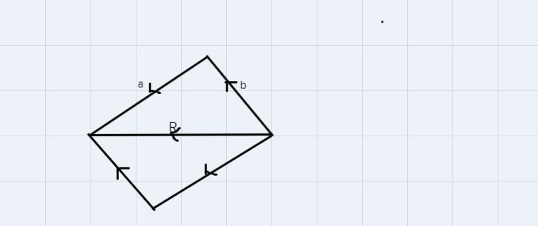 aPlease draw the combined vector (resultant) of the two vectors a + b by eithertriangle-example-1