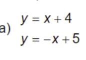 Solve for the system of equations by graphing. find the point of intersection.y = x-example-2