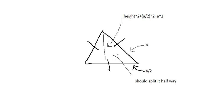 What is the area of an equilateral triangle having side 'a' units? ​-example-1