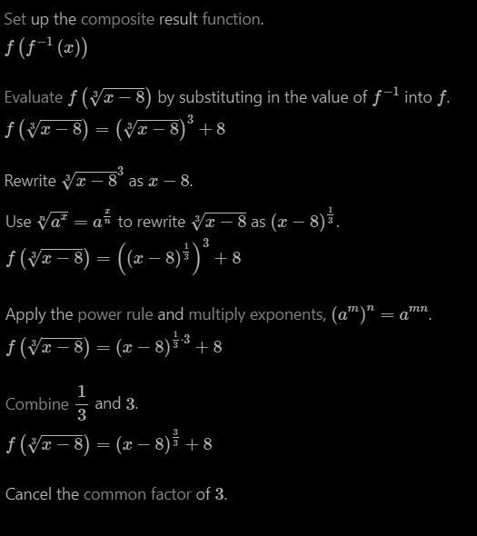 Find the inverse function of f informally. f(x) = x^3 + 8-example-2