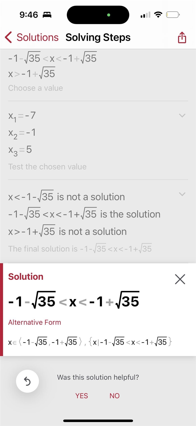 (a) Solve x² + 2x - 21 < 13.-example-1