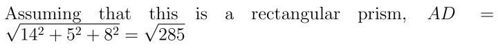 2. Find the length of AD if the length of AB is 14 units, the length of BC is 5 units-example-1