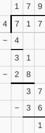 What is the answer for this question using long divison with decimal remainders 4÷717 ​-example-1