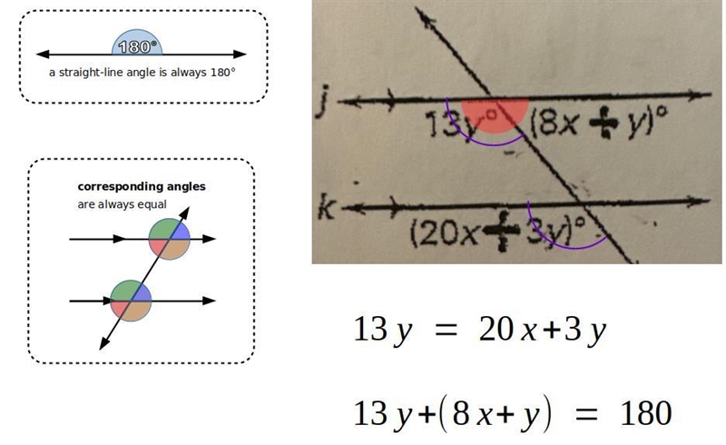 Find the values of x and y-example-1