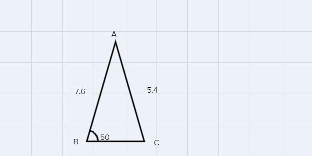 Why many triangles can be constructed with these measures?AB= 7.6 cm, AC = 5.4 cm-example-1