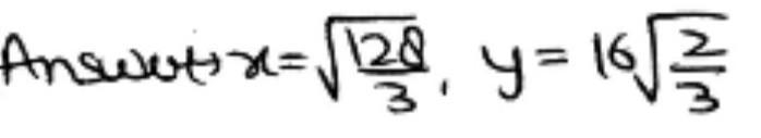 Determine the value of the missing sides for the following triangle-example-2