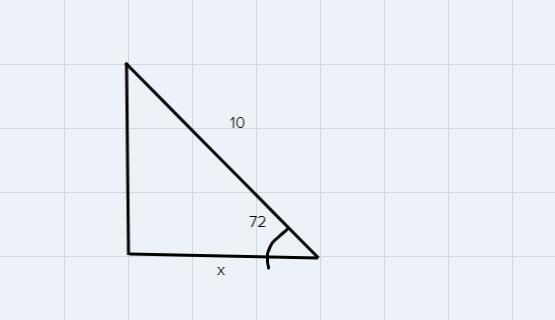 A 10-foot pole leans against a house. If the argle the pole makes with the ground-example-1