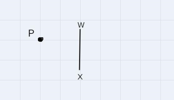 Suppose P is a point not on line segment WX . Let YZ be the dilation of line segment-example-1